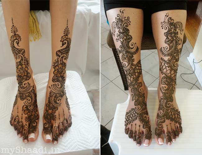 Leg Arabian Mehendi Designs 